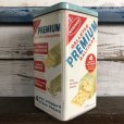 画像1: Vintage Can NABISCO Premium Saltine CRACKERS 14oz (S439) (1)