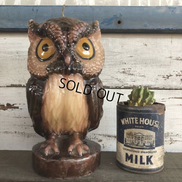 画像1: Vintage Owl Candle (S451)