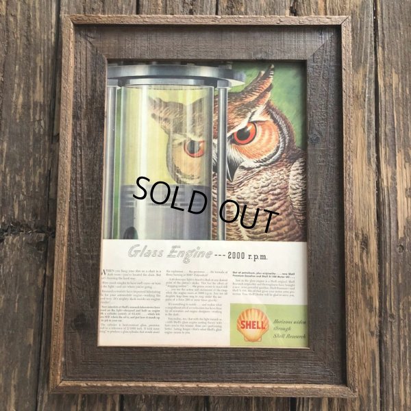 画像8: 40s Vintage SHELL Advertising W/Frame (S449)