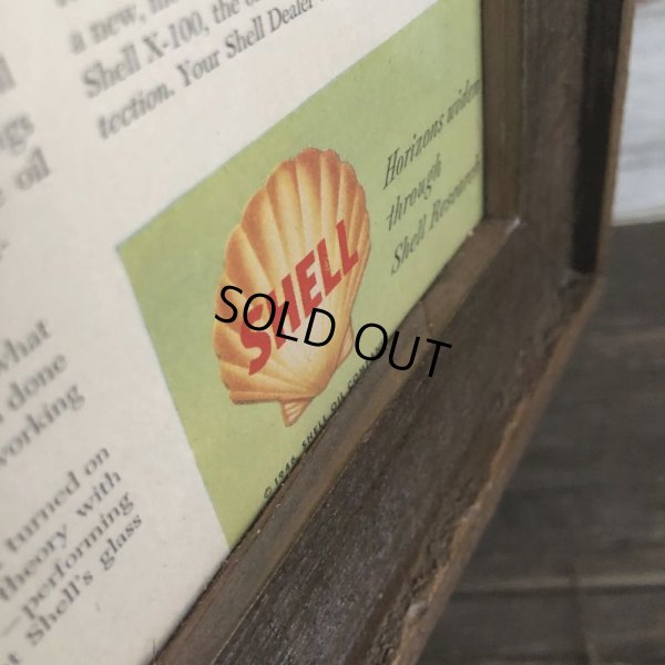 画像7: 40s Vintage SHELL Advertising W/Frame (S449)