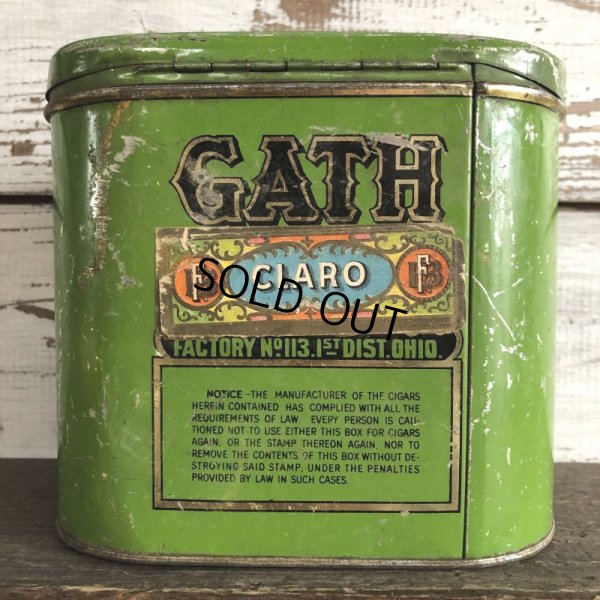 画像3: Vintage Cigar Tabacco Can GATH (S465)  