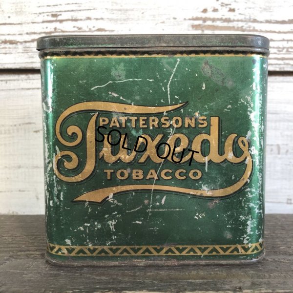 画像1: Vintage Cigar Tabacco Can PATTERSONS Tuxedo TOBACCO (S466)  