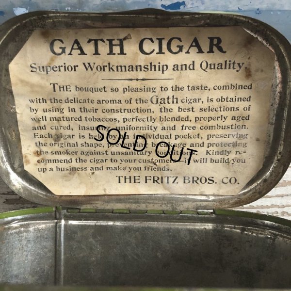 画像7: Vintage Cigar Tabacco Can GATH (S465)  