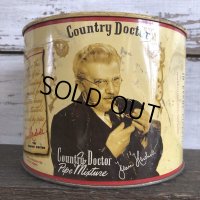 Vintage Cigar Tabacco Can PHILIP MORRIS Country Doctor Pipe (S460)  
