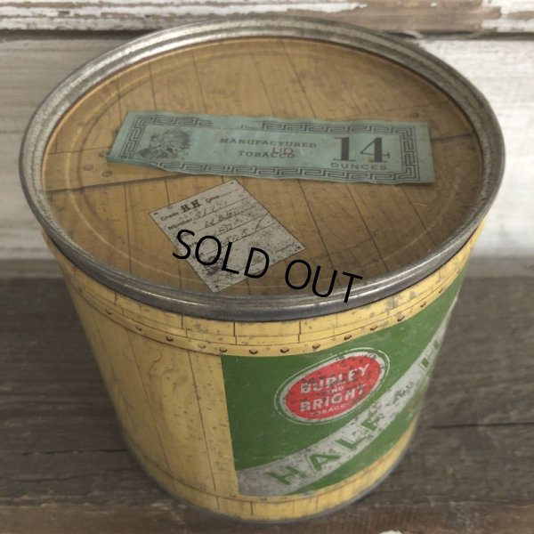 画像5: Vintage Cigarette Tabacco Can  Burley and Bright HALF & HALF (S456)  