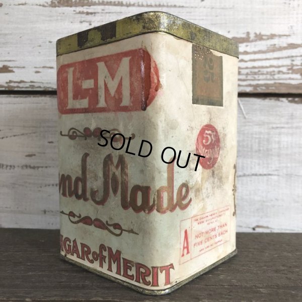 画像6: Vintage Cigar Tabacco Can L-M Hand Made  (S463)  