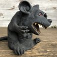 画像4: Vintage Halloween Scary Monster Black Mouse Super Rat (S472)