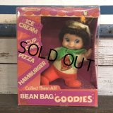 60s Vintage Horsman Bean Bag Goodies PIZZA Doll (S480) 