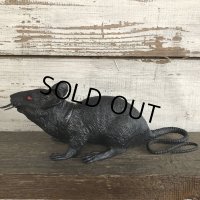 Vintage Halloween Scary Monster Black Rat (S470)