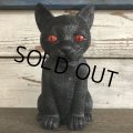 Vintage Halloween Scary Monster Black Cat (S469)