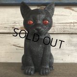 Vintage Halloween Scary Monster Black Cat (S469)