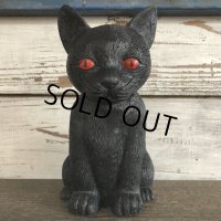 Vintage Halloween Scary Monster Black Cat (S469)