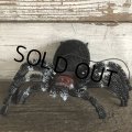 Vintage Halloween Scary Monster Black Spider (S471)