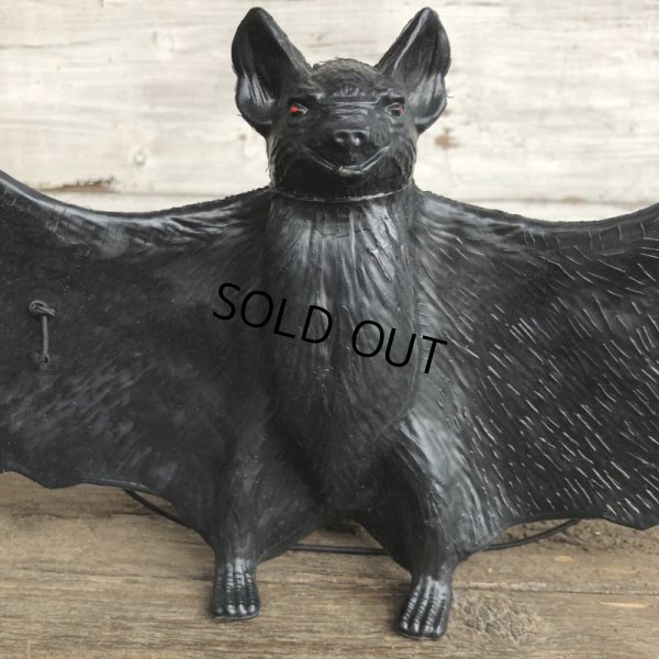 画像6: Vintage Halloween Scary Monster Black Bat (S473)
