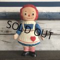 60s Vintage Raggedy Anne Rubber Doll (S486)