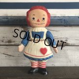 60s Vintage Raggedy Anne Rubber Doll (S486)