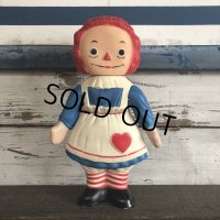 60s Vintage Raggedy Anne Rubber Doll (S486)