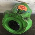 画像7: Vintage Ceramic Frog Bank Hippie Flower Power Psychedelic (S488)