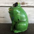 画像4: Vintage Ceramic Frog Bank Hippie Flower Power Psychedelic (S488)