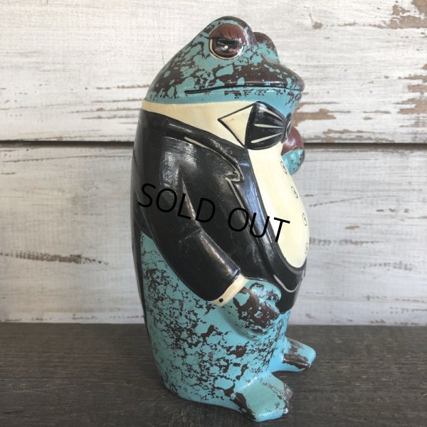 画像3: 60s Vintage Ceramic Frog Bank (S487)