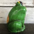 画像2: Vintage Ceramic Frog Bank Hippie Flower Power Psychedelic (S488) (2)