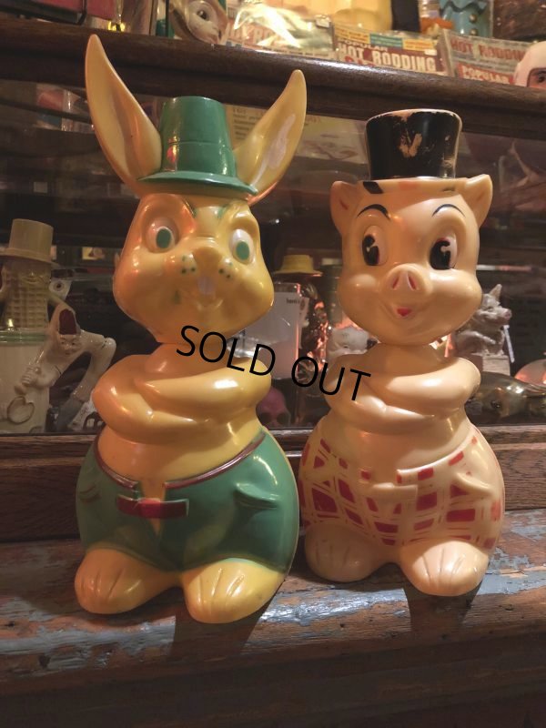 画像11: Vintage Bunny Plastic Bank Doll (J763)