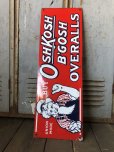 画像5: Vintage OshKosh B'Gosh Overalls Uncle Sam Porcelain Sign (S513)