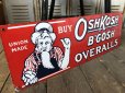 画像4: Vintage OshKosh B'Gosh Overalls Uncle Sam Porcelain Sign (S513)