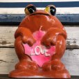 画像6: Vintage Psychedelic Hippie Frog Piggy Bank LOVE (S516)