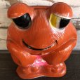 画像7: Vintage Psychedelic Hippie Frog Piggy Bank LOVE (S516)