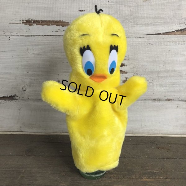 画像1: Vintage Tweety Hand Puppet Doll 28cm  (S525)