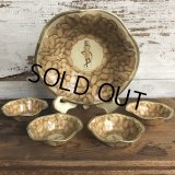 Vintage Planters Mr Peanuts Nuts Bowl 5pc Set (S539)