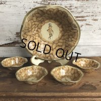 Vintage Planters Mr Peanuts Nuts Bowl 5pc Set (S539)