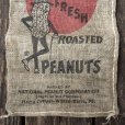 画像4: Vintage Planters Mr. Peanut Burlap Bag ROASTED PEANUTS 1LB (S538) (4)