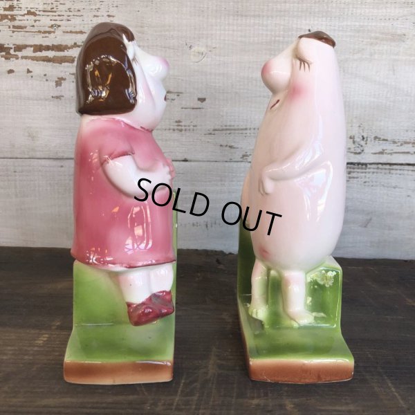 画像3: Vintage Weird Ceramic Bookends (S546)
