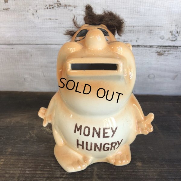 画像1: Vinatge Ceramic Bank MONEY HUNGRY (S545)