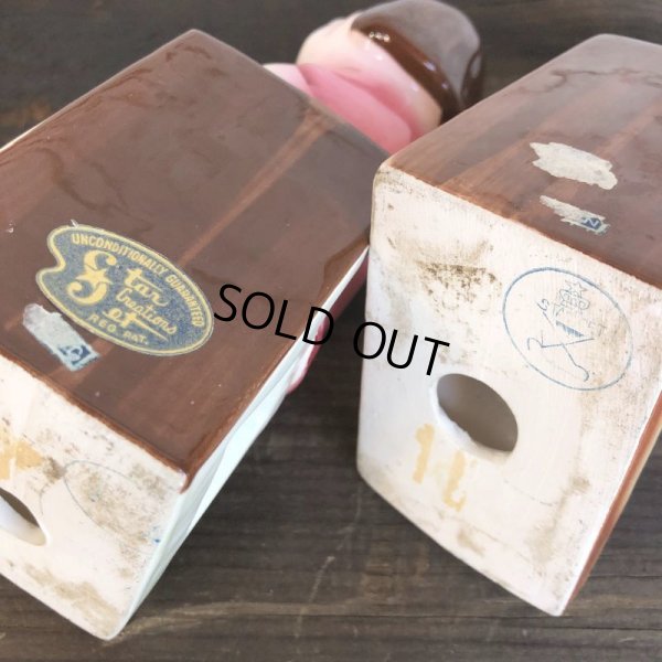 画像6: Vintage Weird Ceramic Bookends (S546)