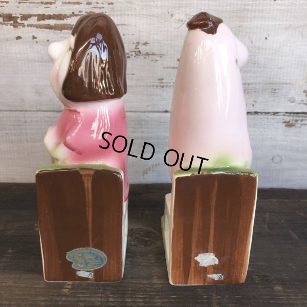 画像5: Vintage Weird Ceramic Bookends (S546)