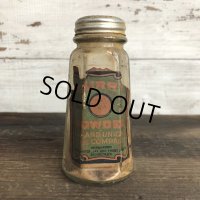 Vintage Glass Jar CURRY POWDER (S549)