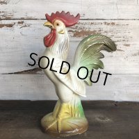 50s Vintage Knickerbocker Rooster Plastic Bank (S556)