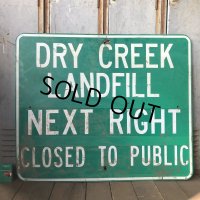 Vintage Road Sign DRY CREEK ... (S574) 