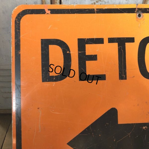 画像4: Vintage Road Sign DETOUR ← (S572)