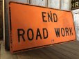 画像4: Vintage Road Sign END ROAD WORK (S576) 