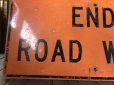画像7: Vintage Road Sign END ROAD WORK (S576) 