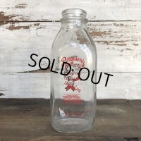 Vintage Broguere's Milk Bottle (S569) 　