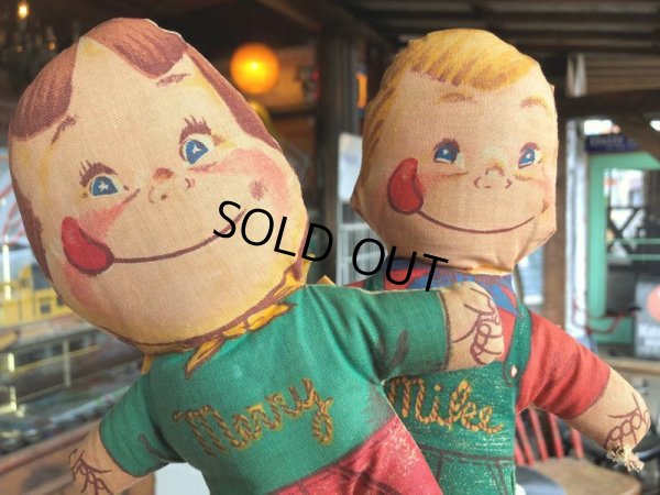 画像6: 50s Vintage Mike & Merry General Foods Advertising Rag Doll Set (S580)