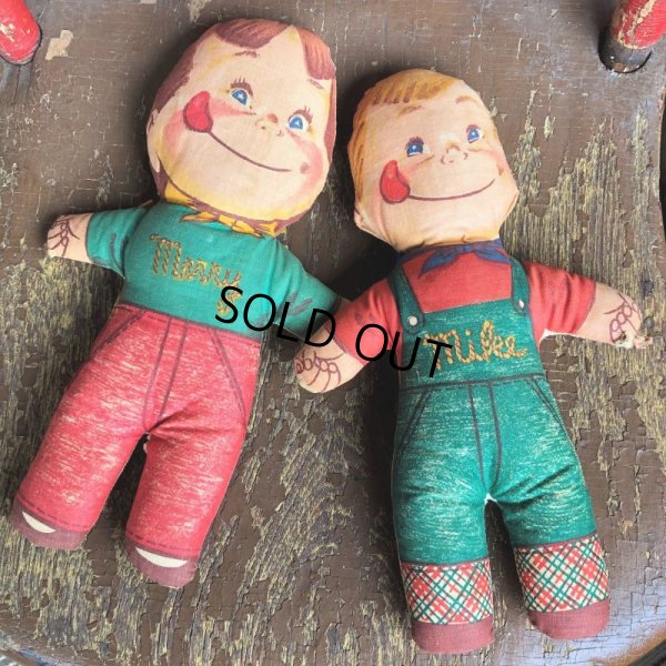 画像7: 50s Vintage Mike & Merry General Foods Advertising Rag Doll Set (S580)