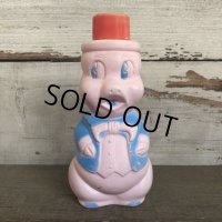 Vintage Soaky Bobble Bath bottle Little Pig Red (S587)