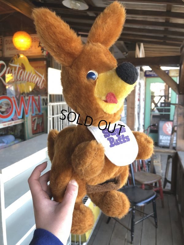 画像1: 70s Sugar Puffs Kangaroo Advertising Plush Doll (S561)