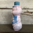 画像4: Vintage Soaky Bobble Bath bottle Little Pig Blue (S588)